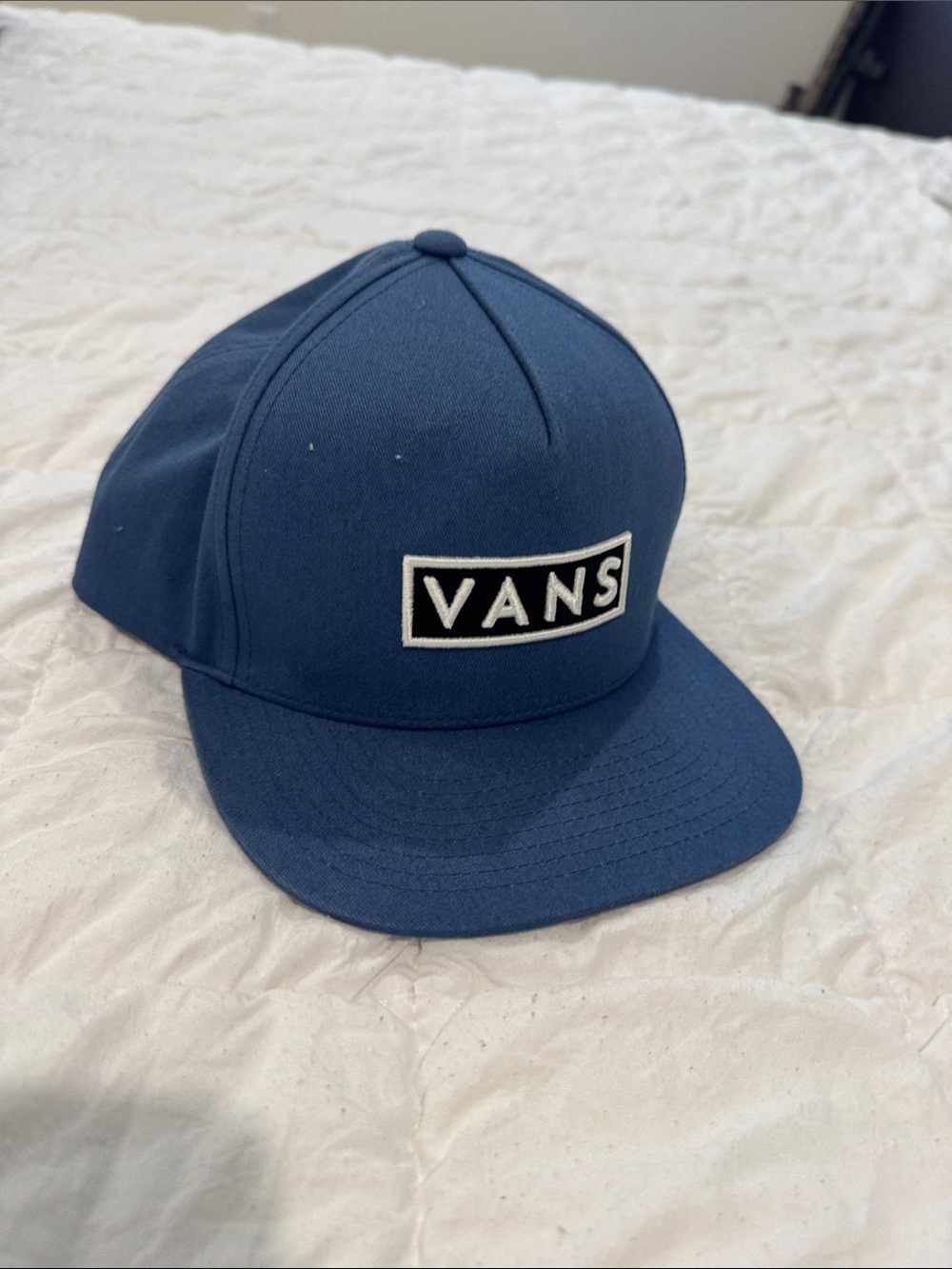 Vans Navy Blue Logo Snapback Hat